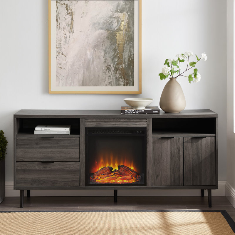 Wrought Studio Eglinton TV Stand for TVs up to 65" with Fireplace